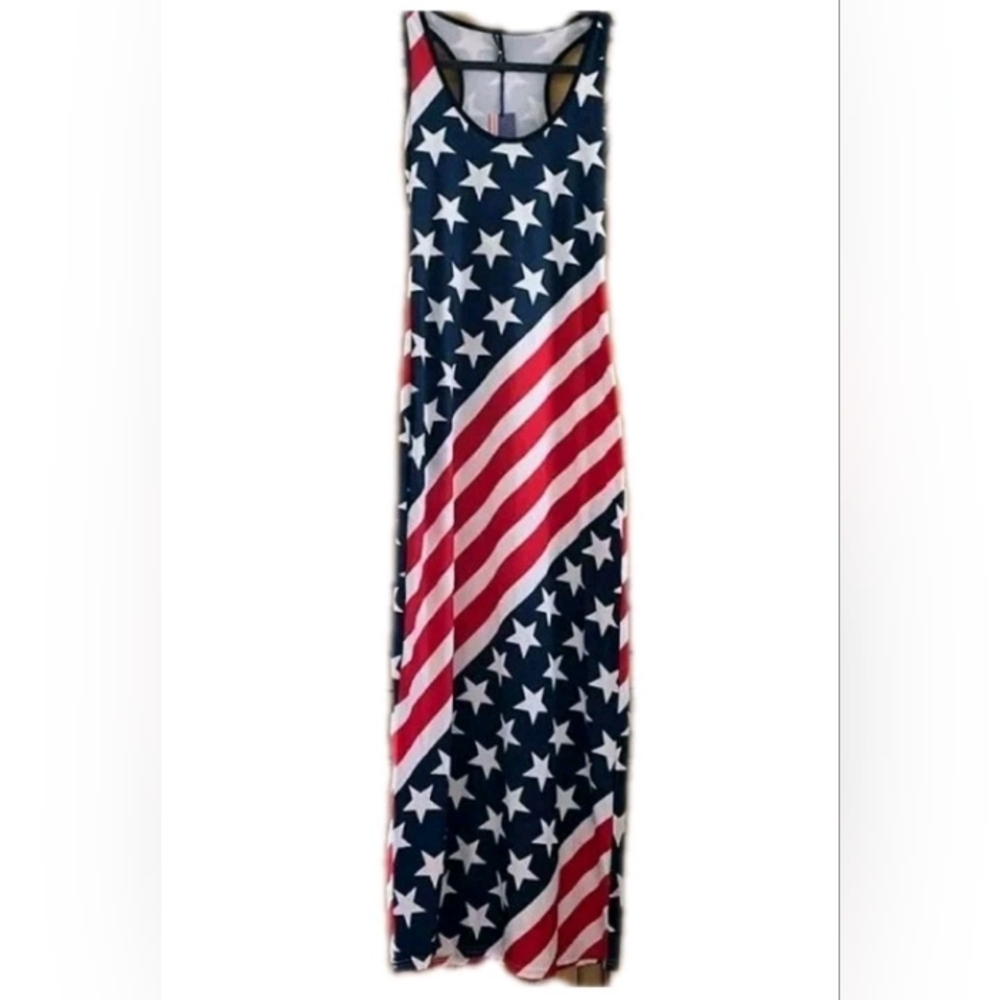 American Flag Maxi Dress By American Leisure